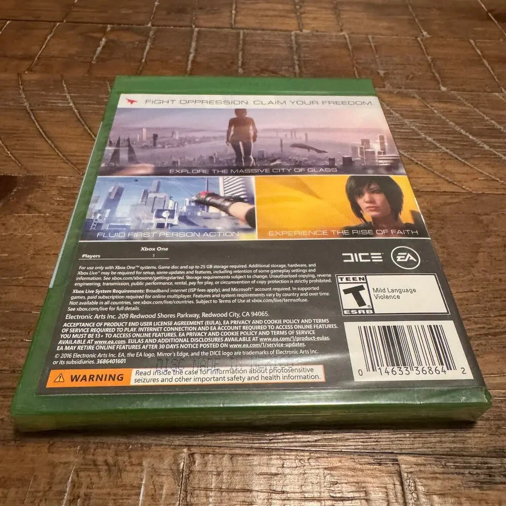 Mirror's Edge: Catalyst (Microsoft Xbox One, 2016) Brand New & Sealed